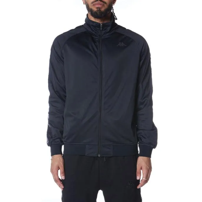 222 Banda Anniston Track Jacket 8211 Black Jet Black Jet Men Kappa Tracksuits