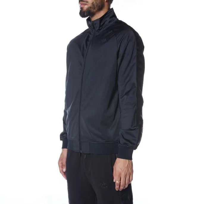 222 Banda Anniston Track Jacket 8211 Black Jet Black Jet Men Kappa Tracksuits