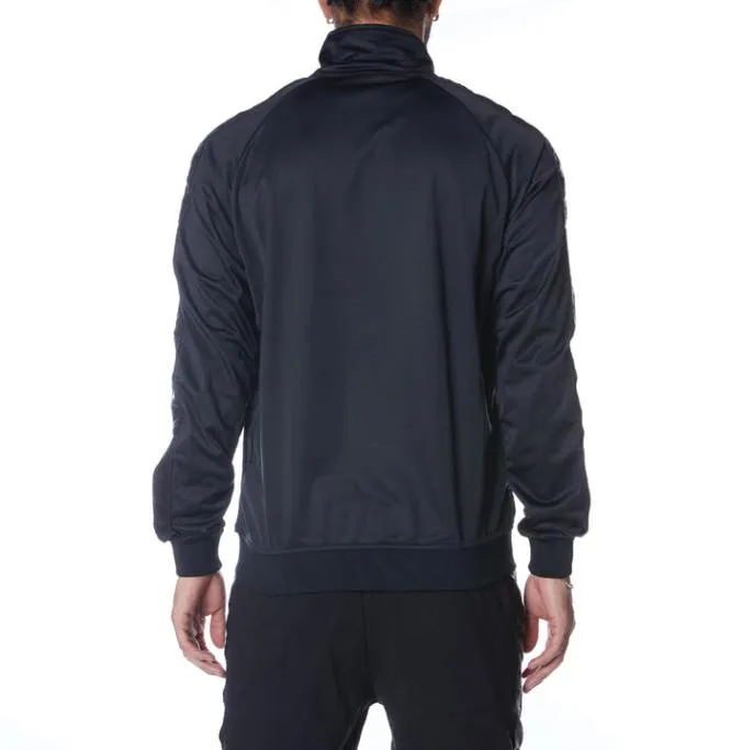 222 Banda Anniston Track Jacket 8211 Black Jet Black Jet Men Kappa Tracksuits