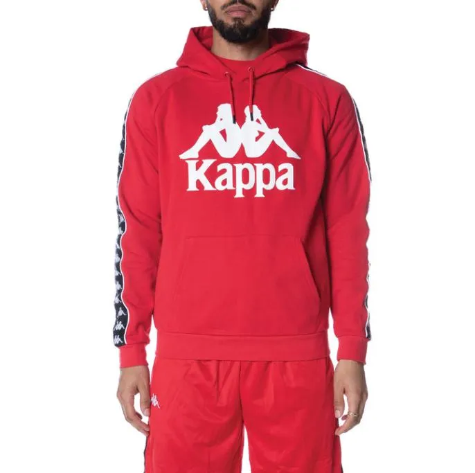 222 Banda Hurtado 2 Hoodie 8211 Red Black Red Black Men Kappa Hoodies and Sweatshirts