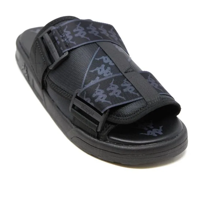 222 Banda Mitel 1 Sandals 8211 Black Grey Dk Black Grey Dk Footwear Kappa Sandals