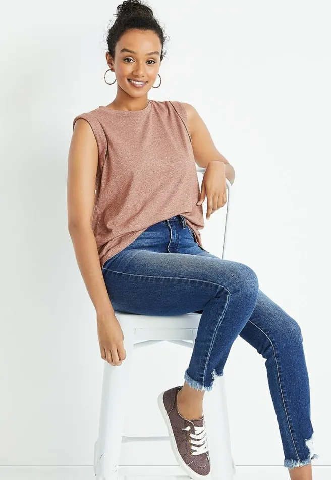 247 Solid Muscle Tank Top Women Maurices Tops