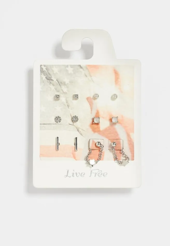 6 Pack Live Free Earring Set Women Maurices Jewelry