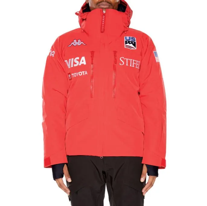 6Cento 602T US Ski Jacket 8211 Red Red Men Kappa Jackets