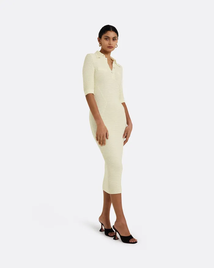 Akilah Ivory Crochet Dress Ivory Icons Safiyaa Women