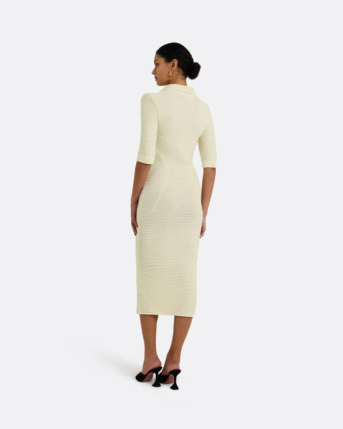Akilah Ivory Crochet Dress Ivory Icons Safiyaa Women