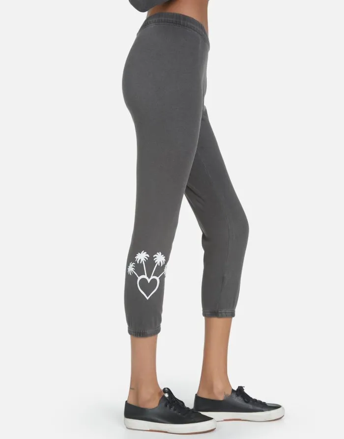 Alana 90210 Pigment Black Women Lauren Moshi Crop Sweatpants