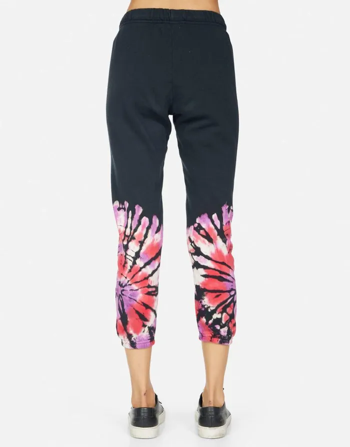 Alana Ruby Lip Onyx Ruby Tie Dye Women Lauren Moshi Crop Sweatpants