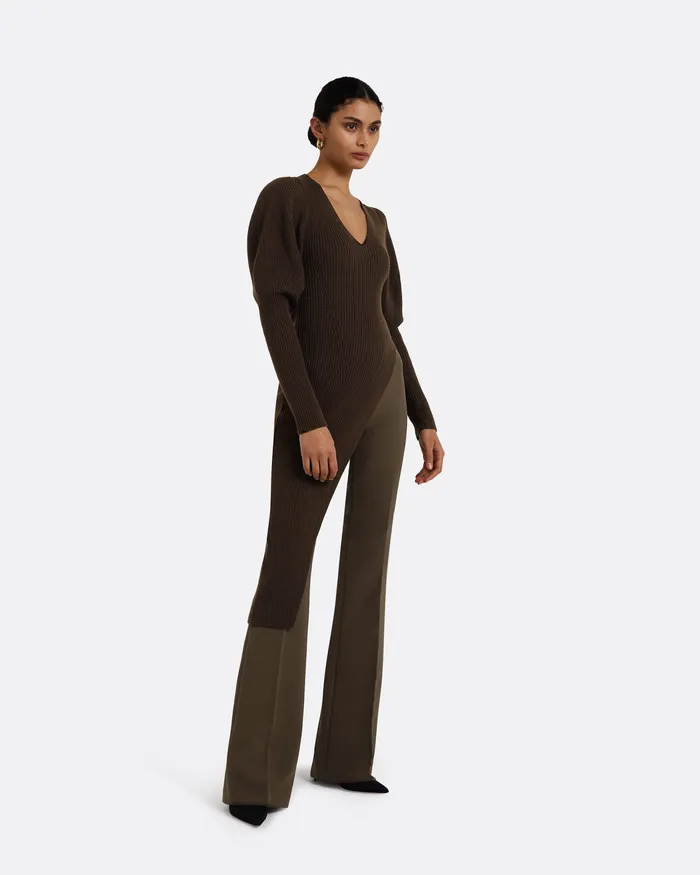Alexa Chocolate Trousers Chocolate Women Trousers Safiyaa