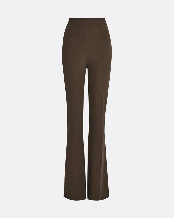 Alexa Chocolate Trousers Chocolate Women Trousers Safiyaa