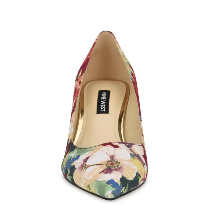 Arlene Pointy Toe Pumps Dark Red Floral Women Nine West Heels Arlene Pointy Toe Pumps Dark Red Floral Women Nine West Heels