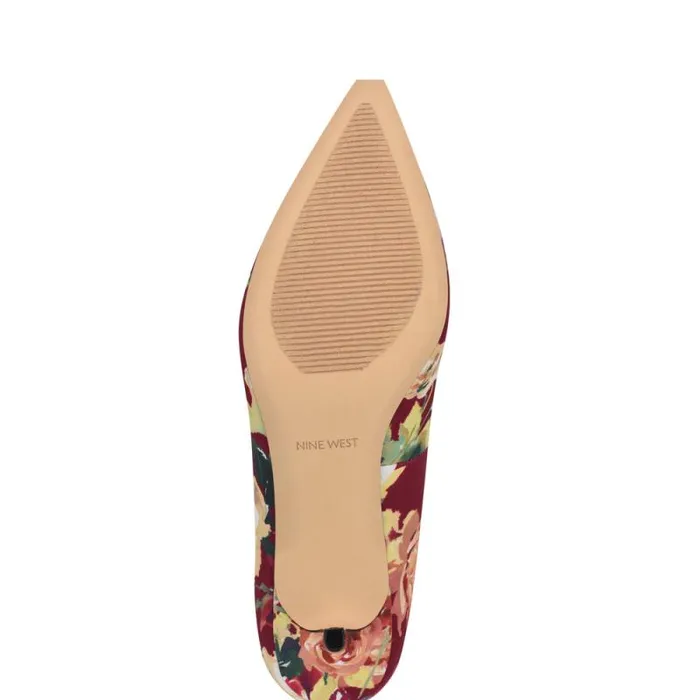 Arlene Pointy Toe Pumps Dark Red Floral Women Nine West Heels Arlene Pointy Toe Pumps Dark Red Floral Women Nine West Heels
