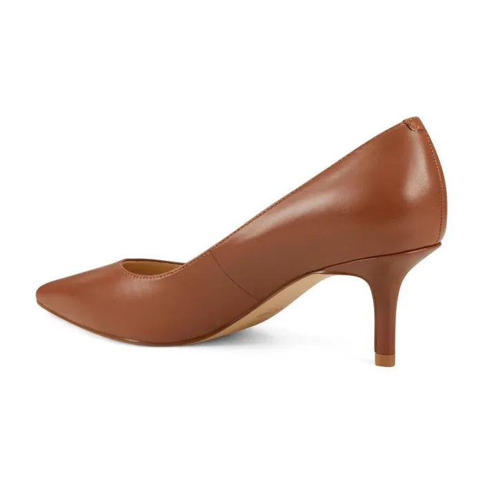 Arlene Pointy Toe Pumps Light Brown Leather Women Nine West Heels Arlene Pointy Toe Pumps Light Brown Leather Women Nine West Heels