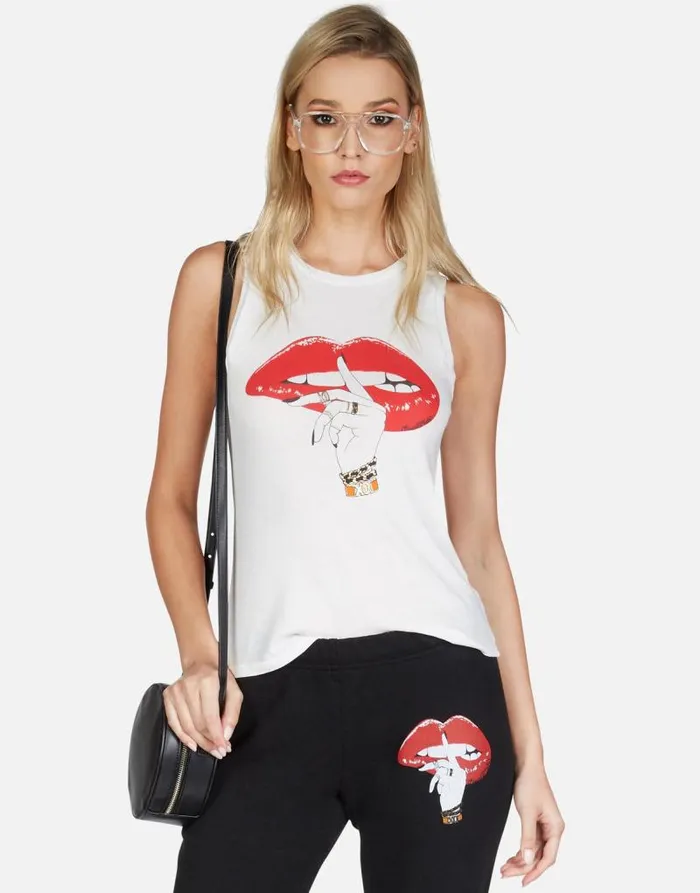Ashlin XO Shh Lip Milk Women Lauren Moshi Tanks