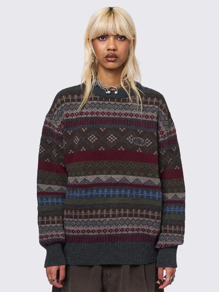 Ashton Jacquard Sweater Women Minga London Knitwear