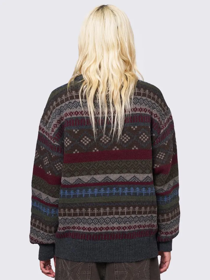 Ashton Jacquard Sweater Women Minga London Knitwear Ashton Jacquard Sweater Women Minga London Knitwear
