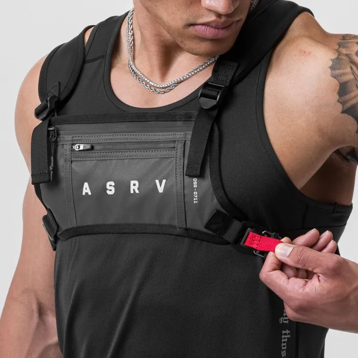 ASRV Bags Men Cordura Lightweight Chest Pack Reflective