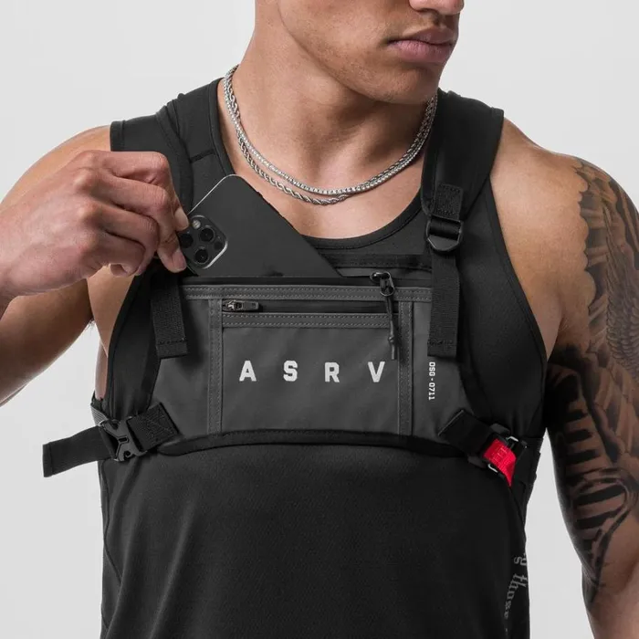 ASRV Bags Men Cordura Lightweight Chest Pack Reflective