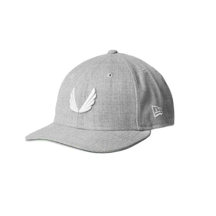 ASRV Hats and Headwear Men New Era 59Fifty Low Profile Hat Heather Greywhite wings