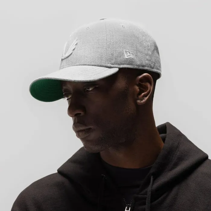 ASRV Hats and Headwear Men New Era 59Fifty Low Profile Hat Heather Greywhite wings