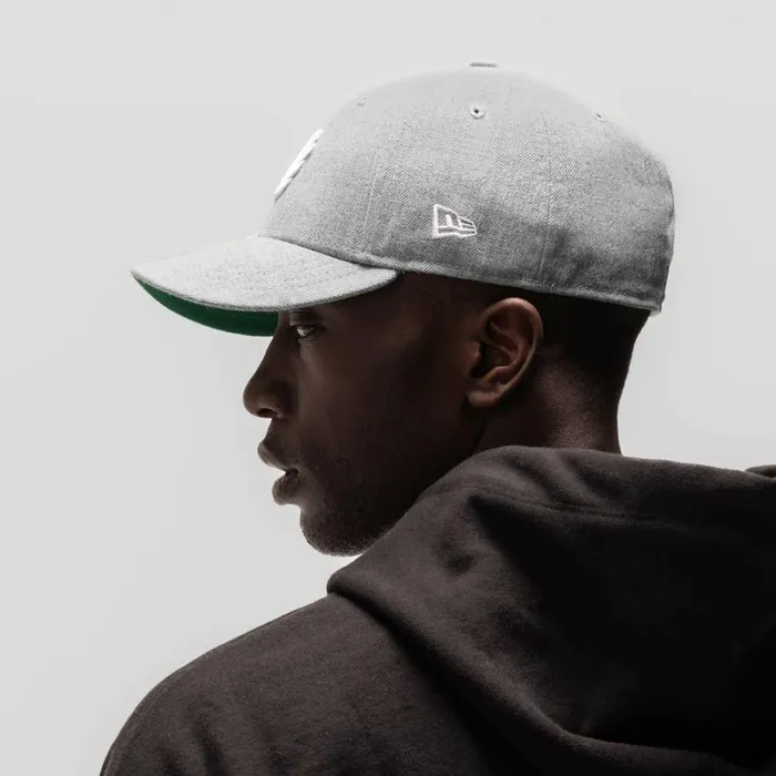 ASRV Hats and Headwear Men New Era 59Fifty Low Profile Hat Heather Greywhite wings