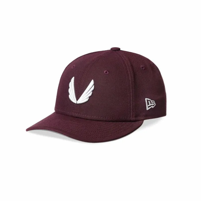 ASRV Hats and Headwear Men New Era 59Fifty Low Profile Hat Maroonwhite wings