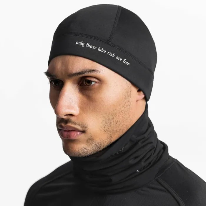 ASRV Hats and Headwear Men Performance 034Risk034 Skull Cap Black