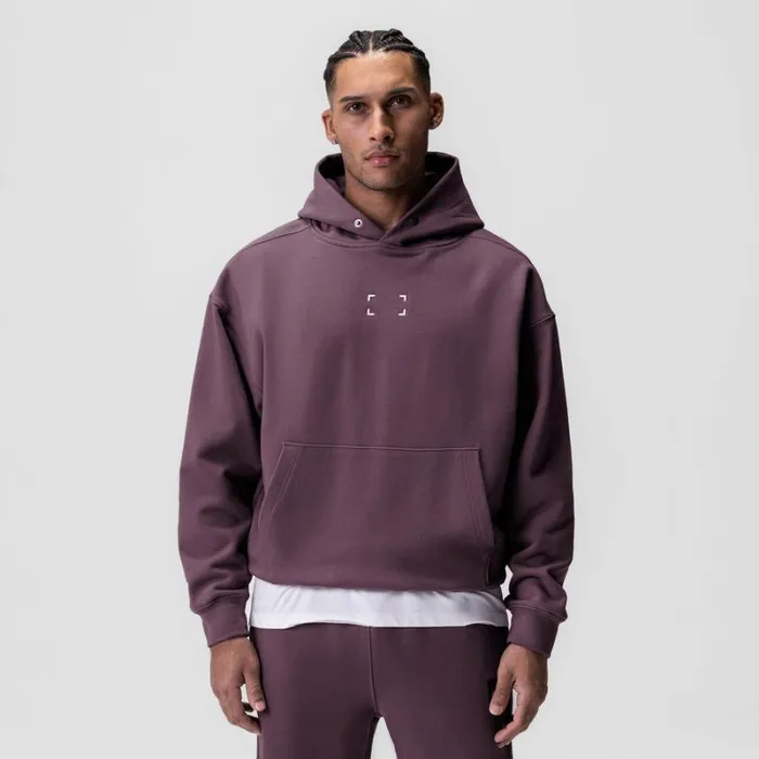 ASRV Hoodies and Sweatshirts Men TechTerry Hoodie Deep Purple 034space Bracket034