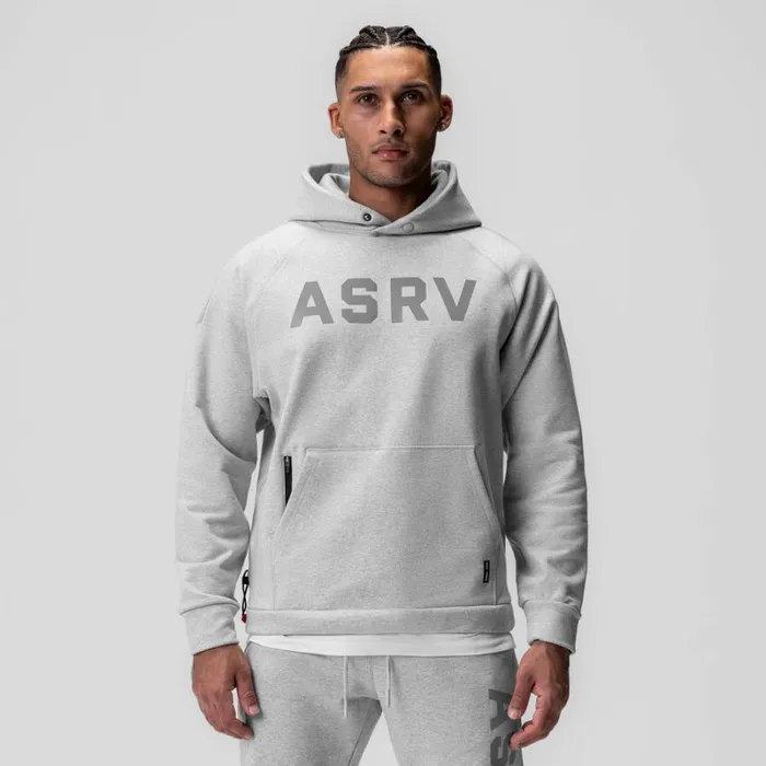 ASRV Hoodies and Sweatshirts Men TechTerry WeatherReady Training Hoodie Heather Grey 034asrv034 ASRV Hoodies and Sweatshirts Men TechTerry WeatherReady Training Hoodie Heather Grey 034asrv034