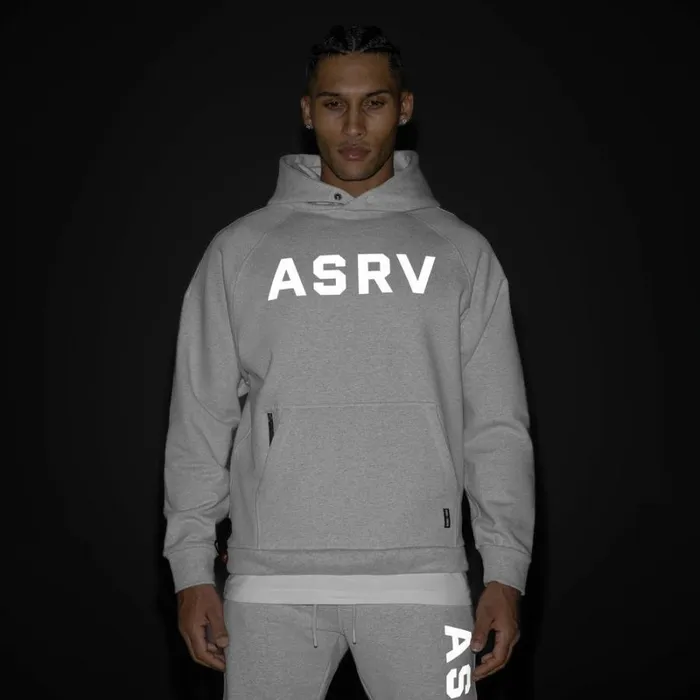 ASRV Hoodies and Sweatshirts Men TechTerry WeatherReady Training Hoodie Heather Grey 034asrv034 ASRV Hoodies and Sweatshirts Men TechTerry WeatherReady Training Hoodie Heather Grey 034asrv034