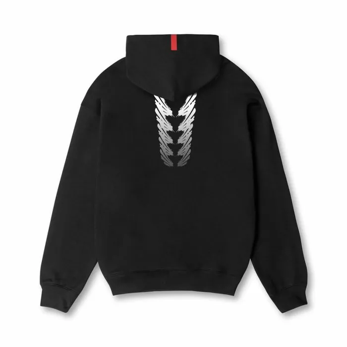 ASRV Hoodies and Sweatshirts Men TechTerry Zip Pocket Hoodie Black 034brush Stroke034 ASRV Hoodies and Sweatshirts Men TechTerry Zip Pocket Hoodie Black 034brush Stroke034