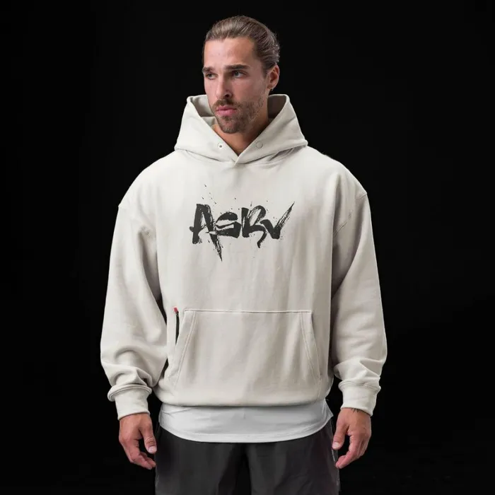 ASRV Hoodies and Sweatshirts Men TechTerry Zip Pocket Hoodie Stone 034koi034 ASRV Hoodies and Sweatshirts Men TechTerry Zip Pocket Hoodie Stone 034koi034