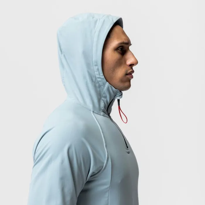 ASRV Hoodies and Sweatshirts Men Thermal Training Hoodie Light Sky