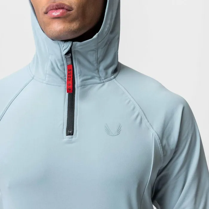 ASRV Hoodies and Sweatshirts Men Thermal Training Hoodie Light Sky