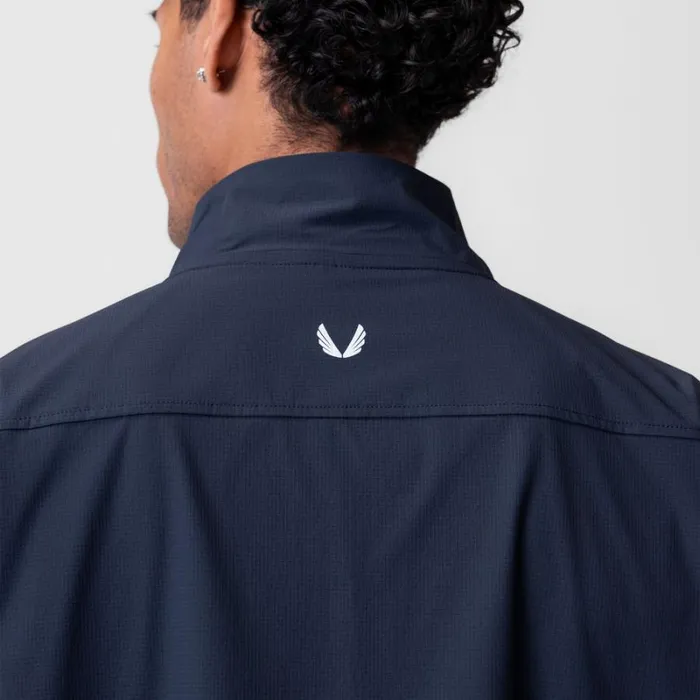 ASRV Jackets and Outerwear Men Ripstop Quarter Zip Jacket Navy
