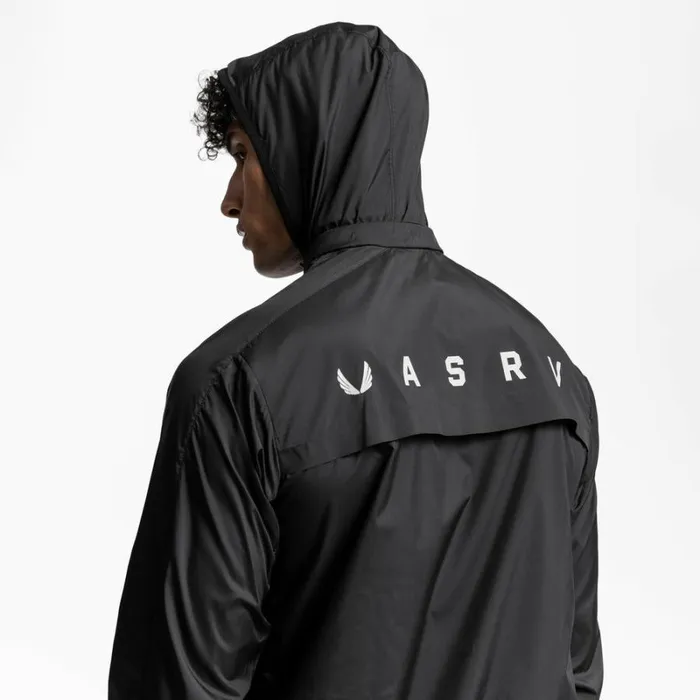 ASRV Jackets and Outerwear Men WeatherReady Lightweight Windbreaker Black