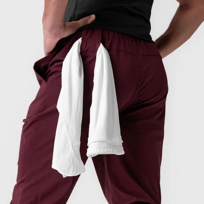ASRV Joggers and Pants Men Aerotex Training Jogger Crimson Red
