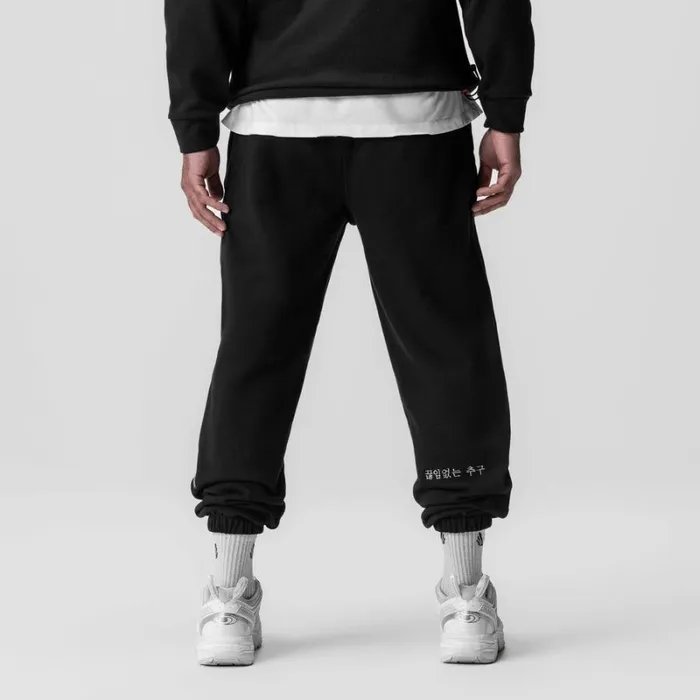 ASRV Joggers and Pants Men TechTerry Oversized Sweats Black 034emblem034
