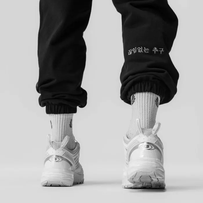 ASRV Joggers and Pants Men TechTerry Oversized Sweats Black 034emblem034