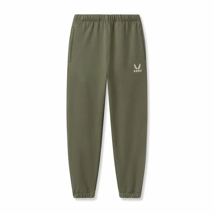 ASRV Joggers and Pants Men TechTerry Oversized Sweats Olive 034emblem034
