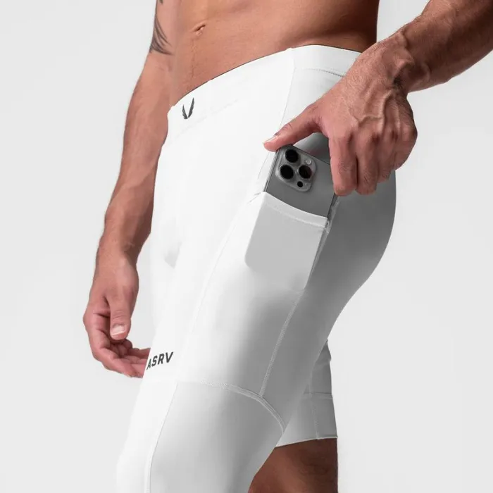 ASRV Leggings Men WarpFlexxLite Single Legging White