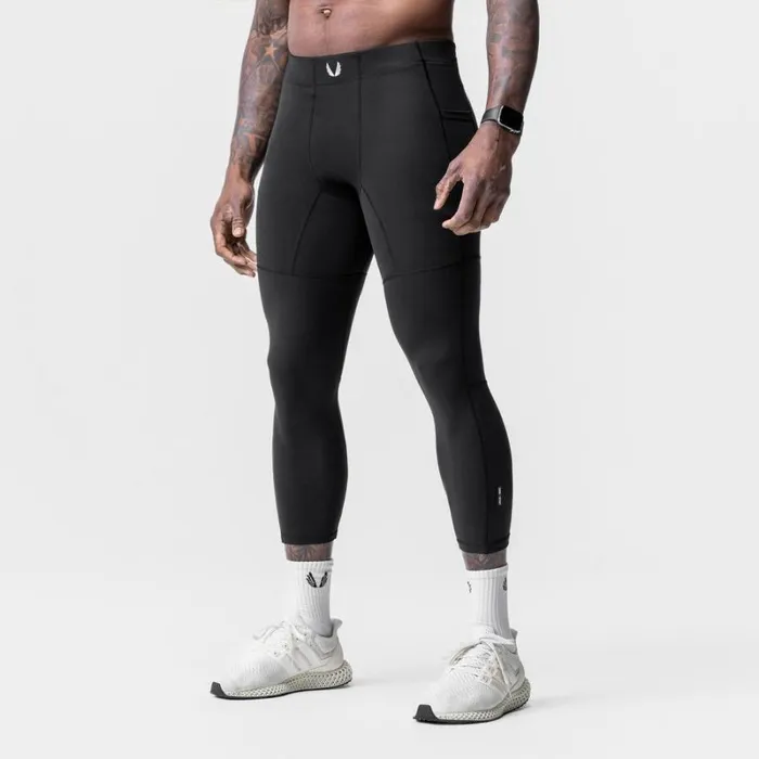 ASRV Leggings Men WarpFlexx Side Pocket 34Length Legging Black