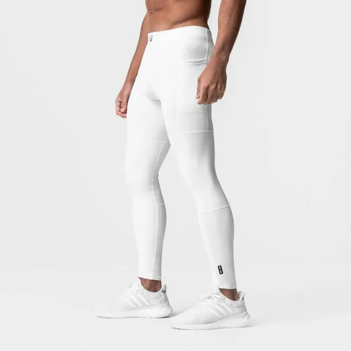 ASRV Leggings Men WarpFlexx Side Pocket Legging White
