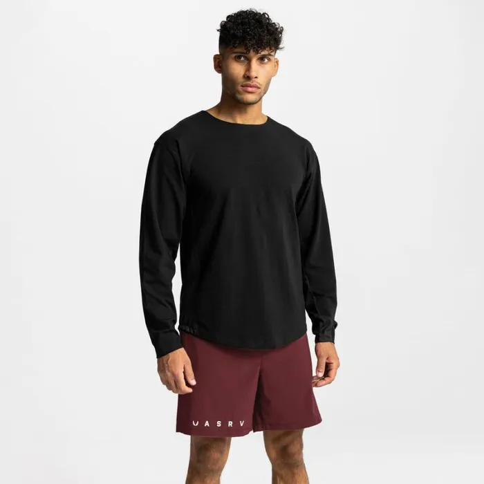 ASRV Long Sleeves Men CottonPlus Vented Long Sleeve Black