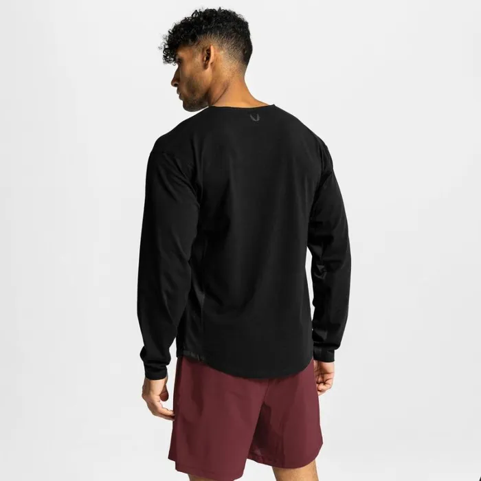ASRV Long Sleeves Men CottonPlus Vented Long Sleeve Black