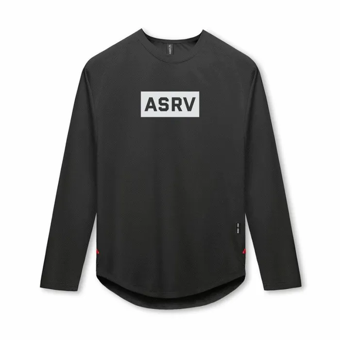 ASRV Long Sleeves Men SilverLite 20 Established Long Sleeve Black 034box Logo034