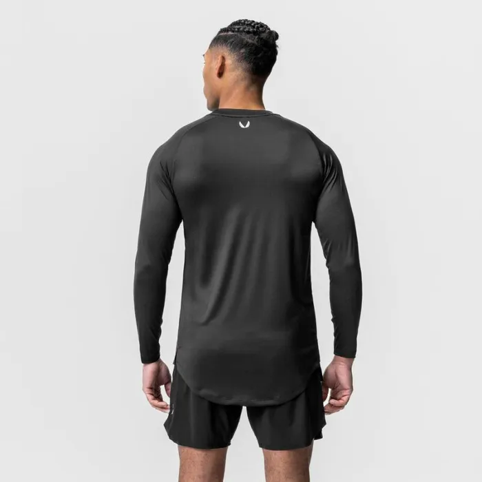 ASRV Long Sleeves Men SilverLite 20 Established Long Sleeve Black 034box Logo034