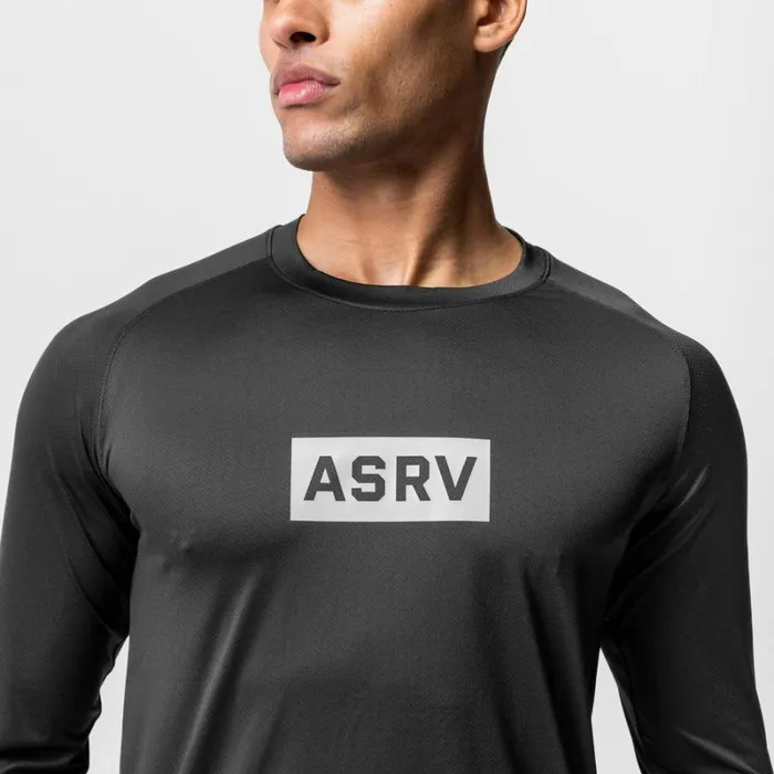 ASRV Long Sleeves Men SilverLite 20 Established Long Sleeve Black 034box Logo034