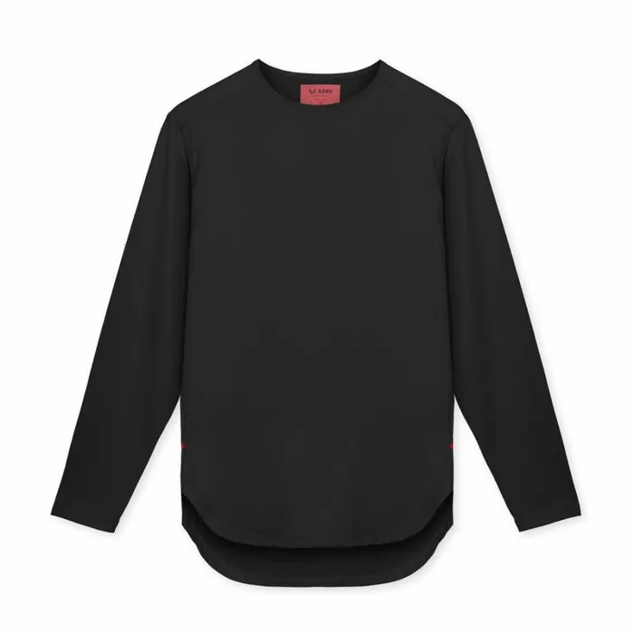 ASRV Long Sleeves Men SilverLite 20 Extended Long Sleeve Black