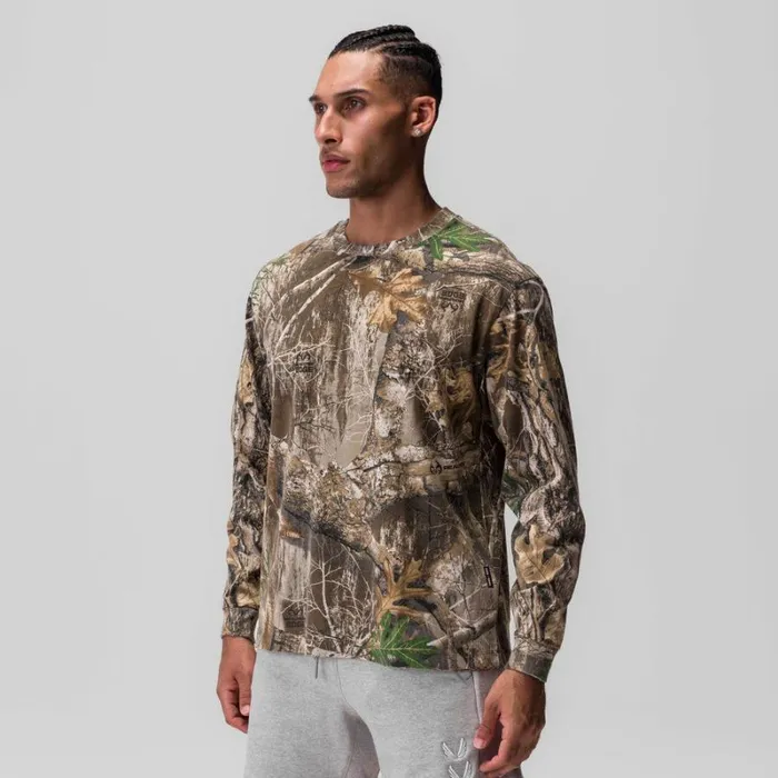 ASRV Long Sleeves Men Tech Essential Relaxed Long Sleeve Realtree Camo